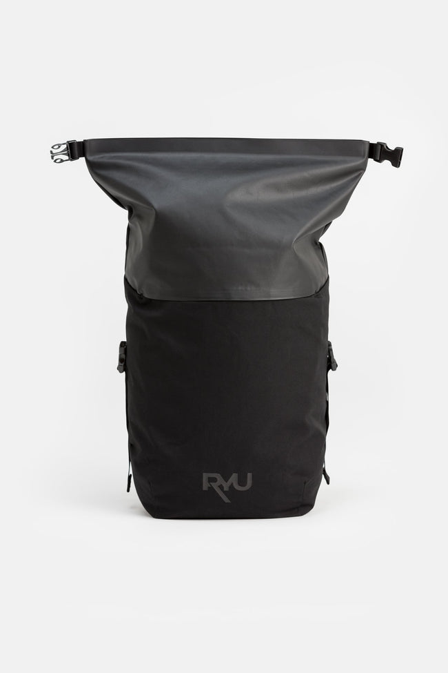RYU Bags Roll Top Pack 23L-29.5L in Black