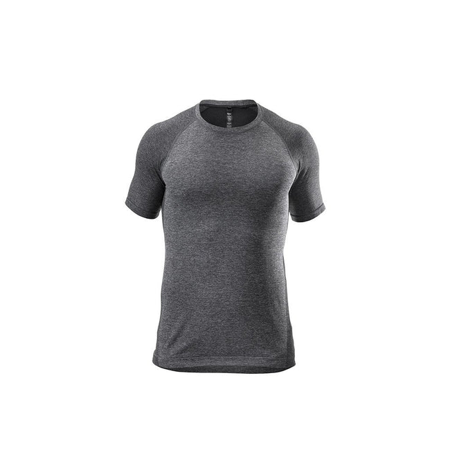 RYU Mens Vapor Crew Neck Tee in Asphalt Heather