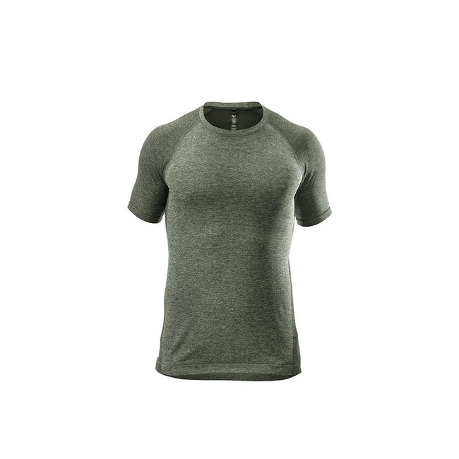 RYU Mens Vapor Crew Neck Tee in Heather Moss