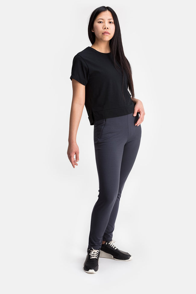 RYU Womens EveryWear Slim Pant in Asphalt