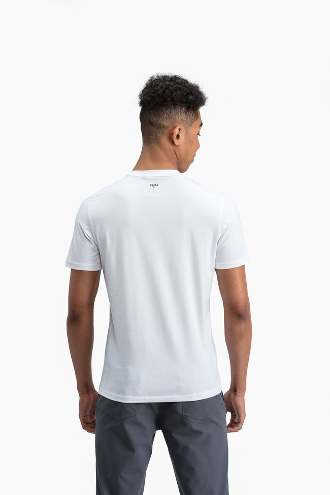 RYU Mens Standard Issue Crew - Respect Graphic in White