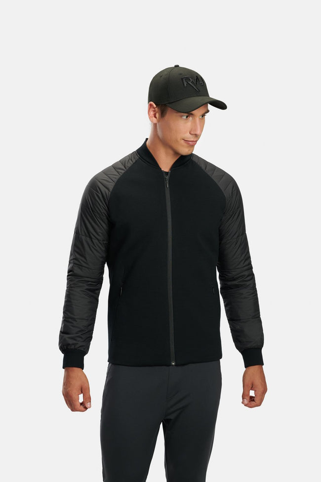 RYU Mens Ethos Bomber Jacket in Black