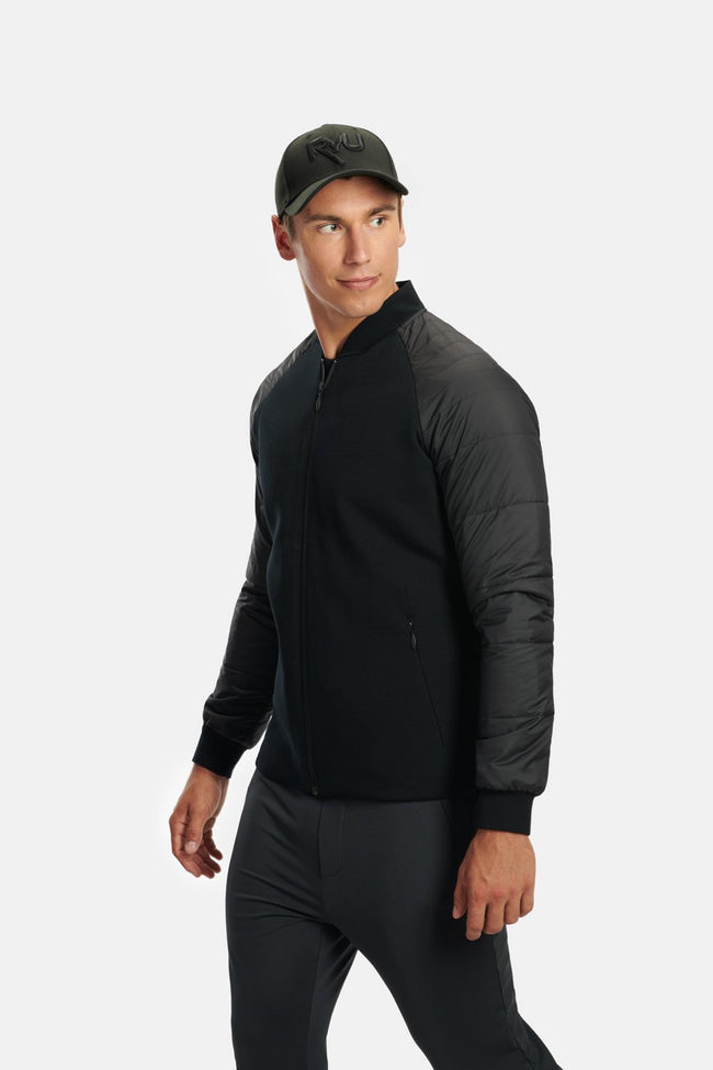 RYU Mens Ethos Bomber Jacket in Black