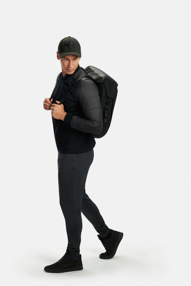 RYU Mens Ethos Bomber Jacket in Black