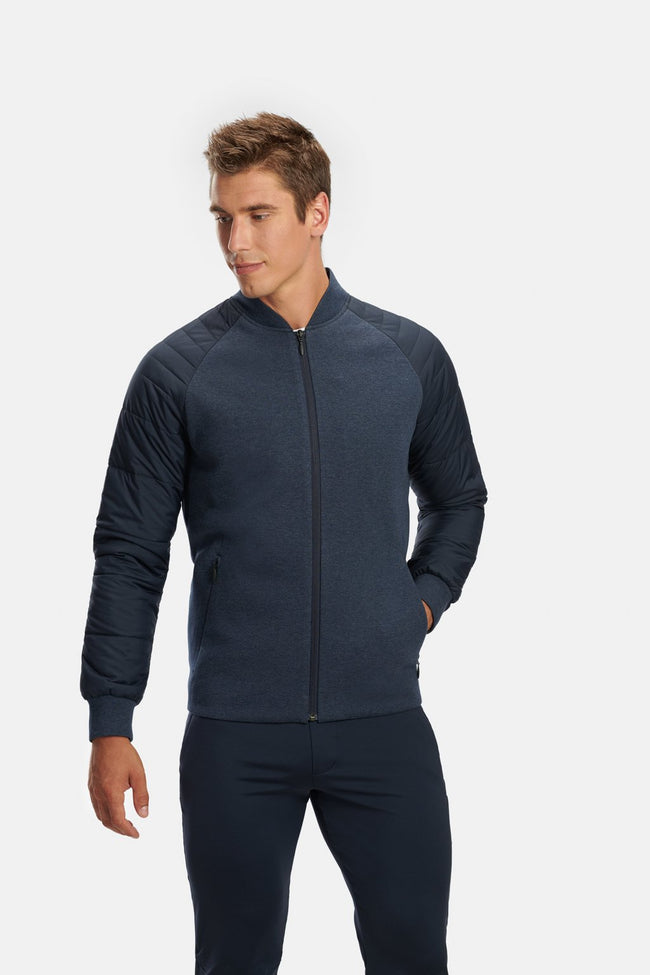 RYU Mens Ethos Bomber Jacket in Blackened Navy