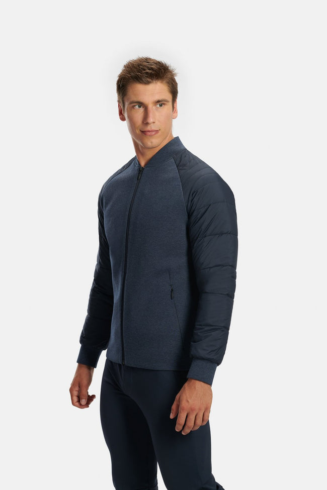RYU Mens Ethos Bomber Jacket in Blackened Navy