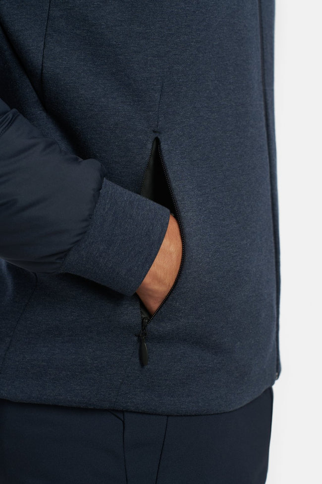 RYU Mens Ethos Bomber Jacket in Blackened Navy