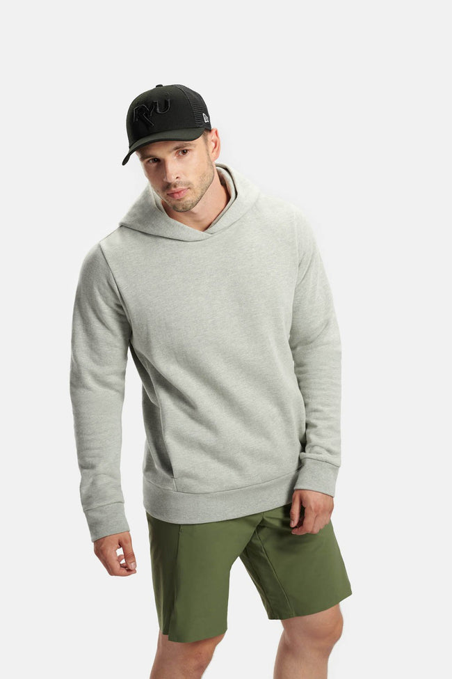 RYU Mens Core Hoodie in Heather Athletic Grey