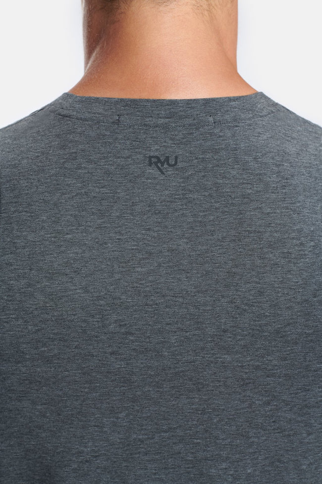 RYU Mens Standard Issue Tank in Asphalt Heather