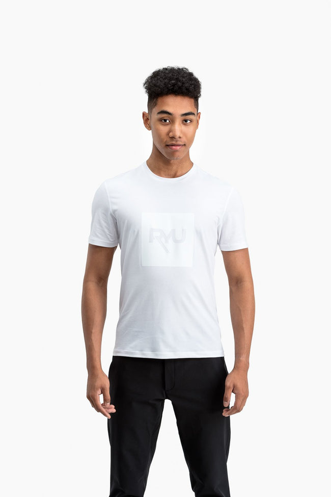 RYU Mens Standard Issue Crew - RYU Graphic in White