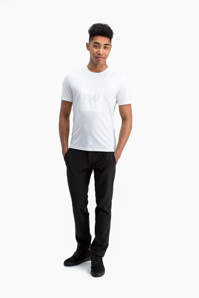 RYU Mens Standard Issue Crew - RYU Graphic in White