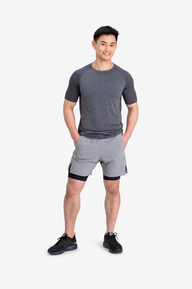 RYU Mens Interval Short in Titanium