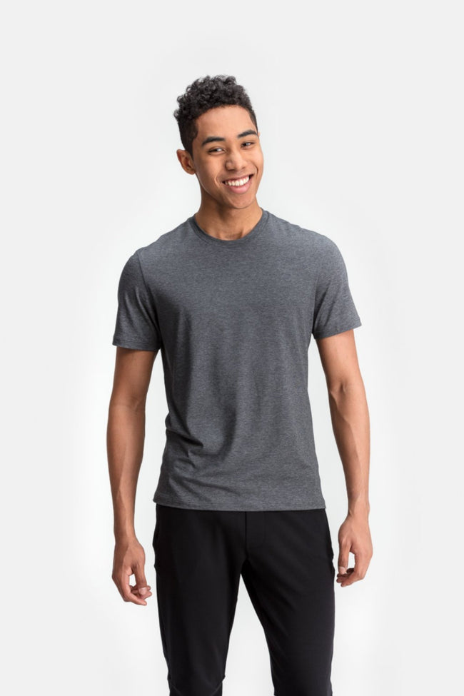 RYU Mens Standard Issue Crew in Asphalt Heather