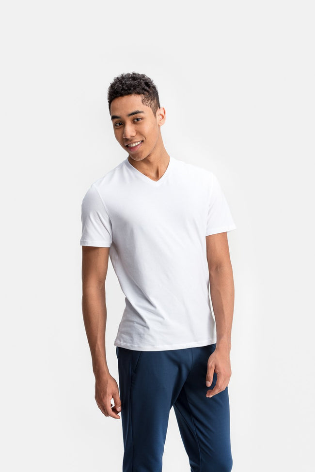 RYU Mens Standard Issue V Neck in White