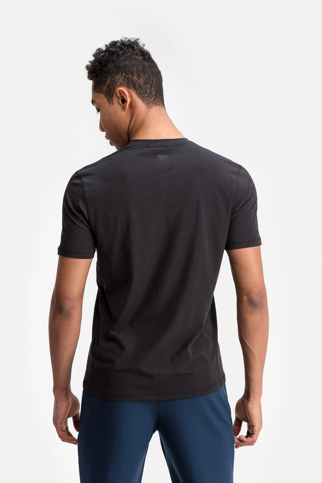 RYU Mens Standard Issue V Neck in Raven