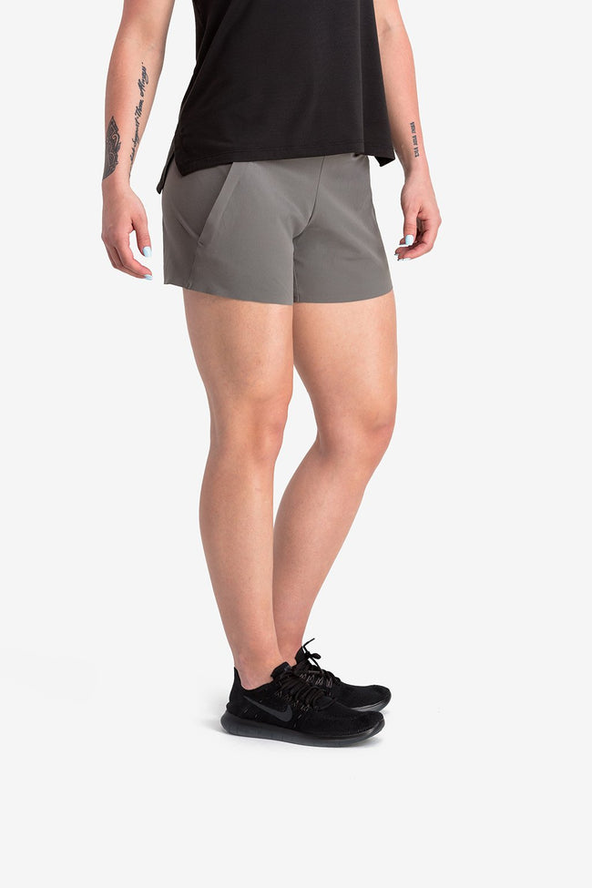 RYU Womens Power Short in Granite