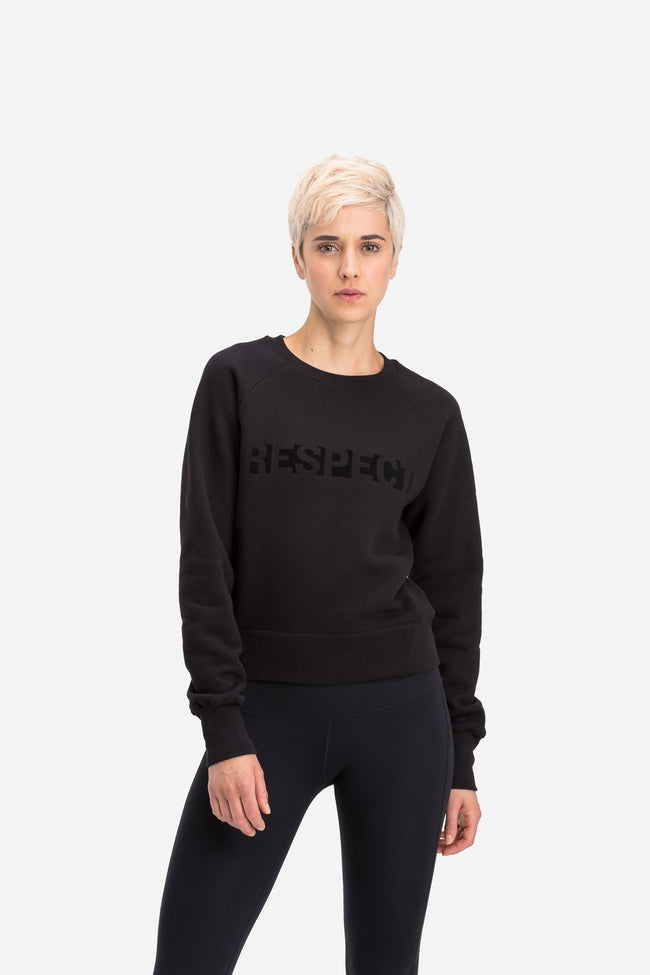RYU Womens Graphic Core Crew in Black
