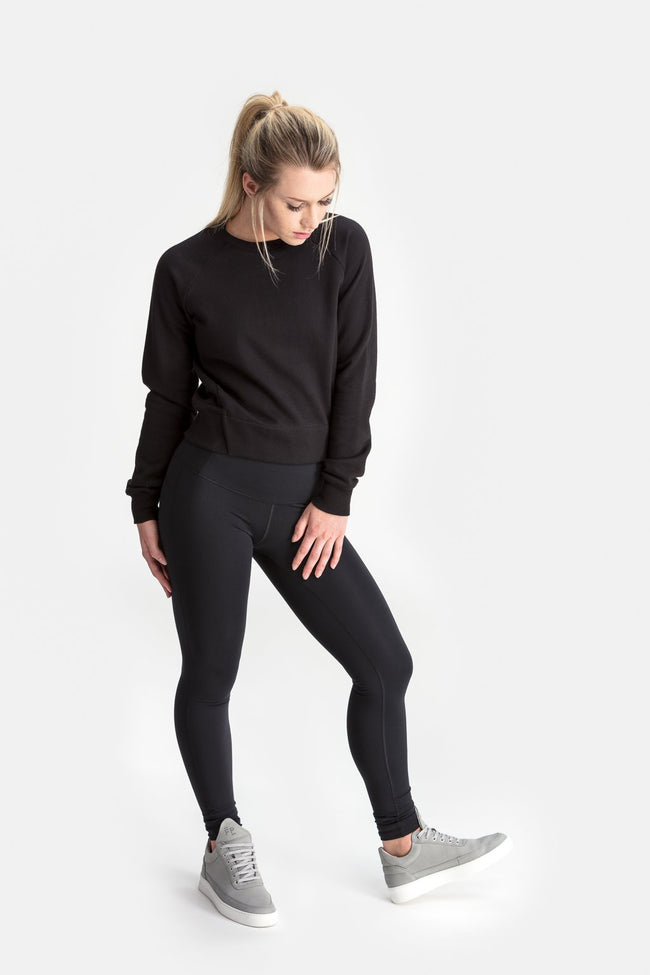 RYU Womens Core Crew in Black
