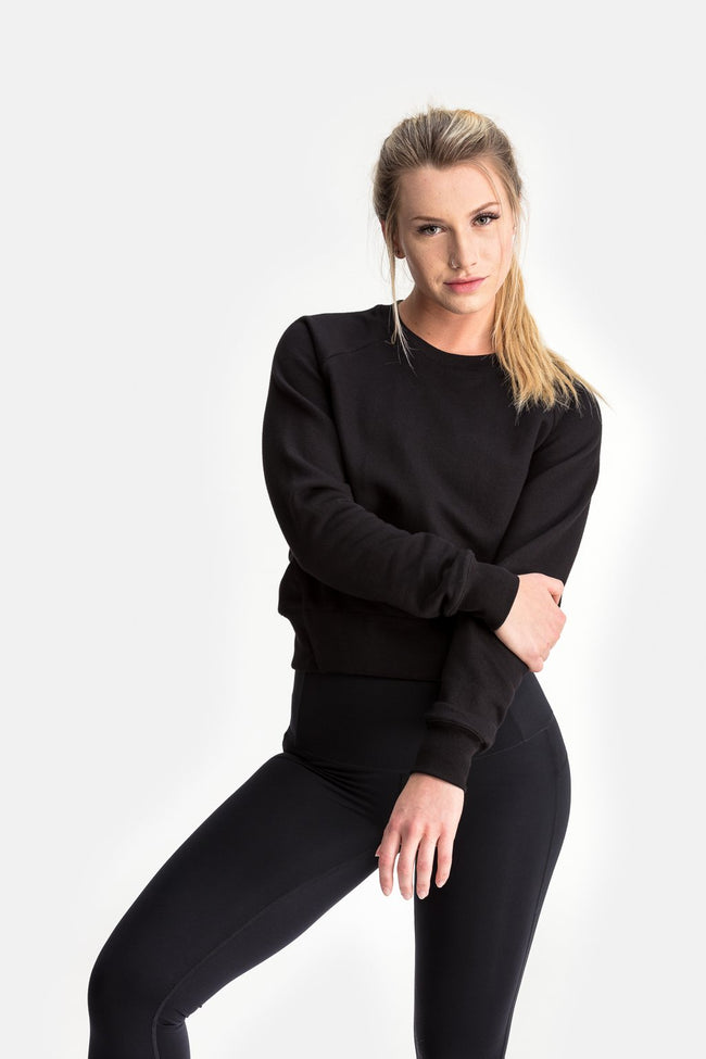 RYU Womens Core Crew in Black