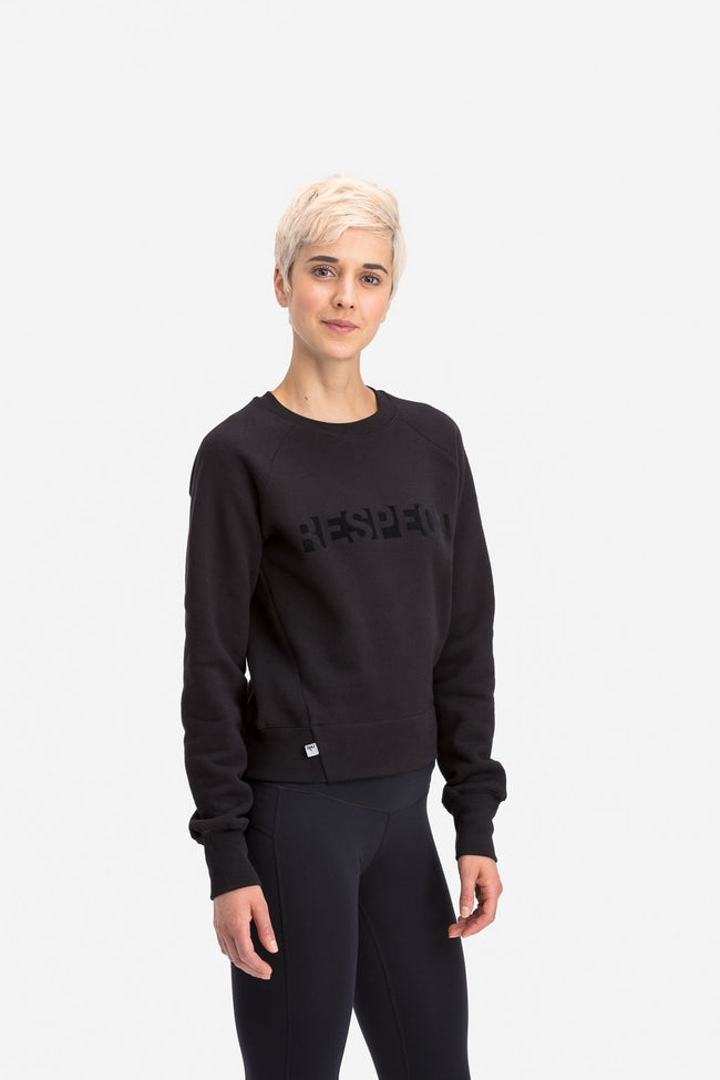 RYU Womens Graphic Core Crew in Black