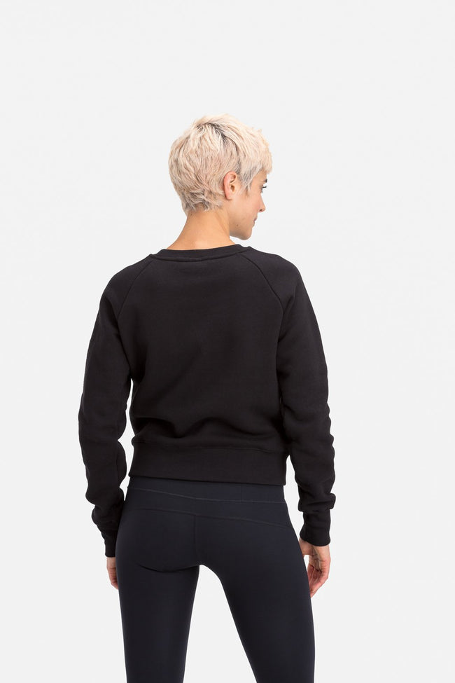 RYU Womens Graphic Core Crew in Black
