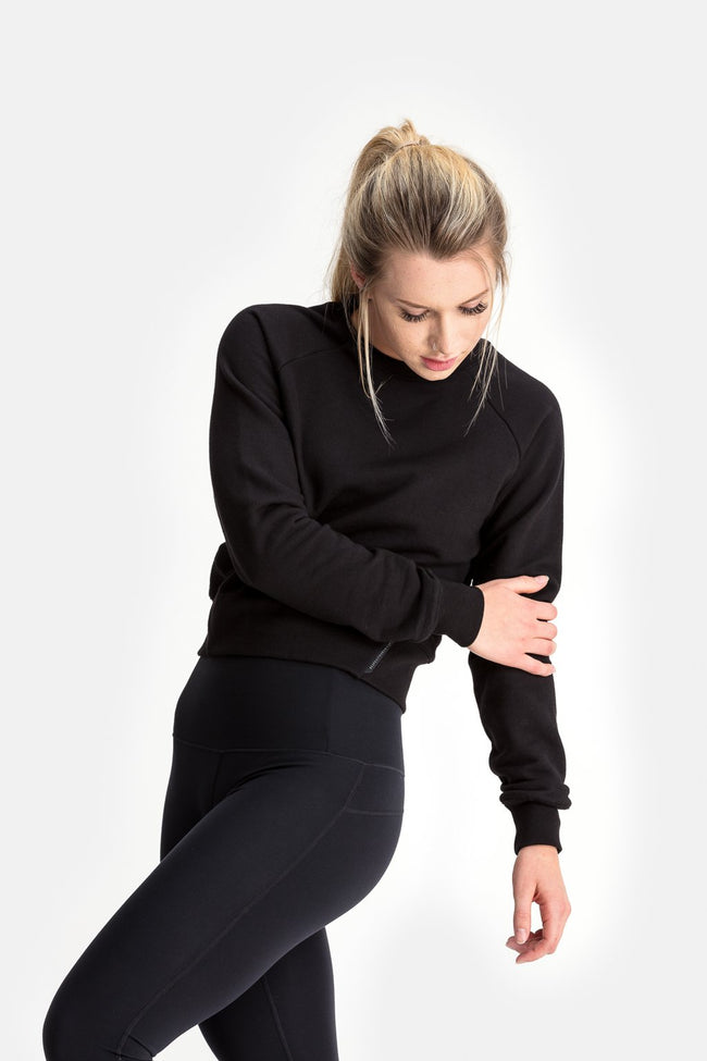 RYU Womens Core Crew in Black