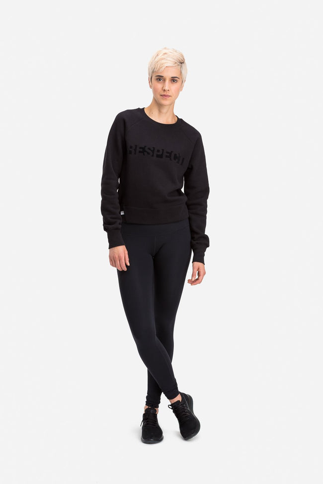 RYU Womens Graphic Core Crew in Black
