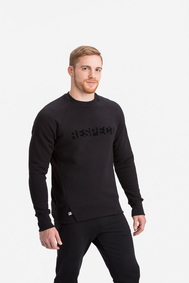 RYU Mens Graphic Core Crew in Black