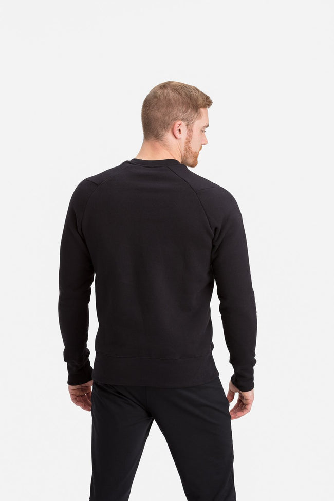 RYU Mens Graphic Core Crew in Black