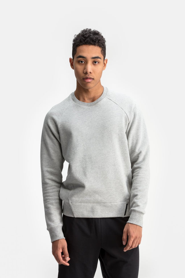 RYU Mens Core Crew in Athletic Grey Heather