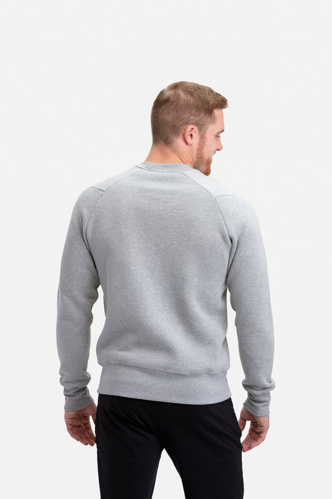 RYU Mens Graphic Core Crew in Athletic Grey Heather