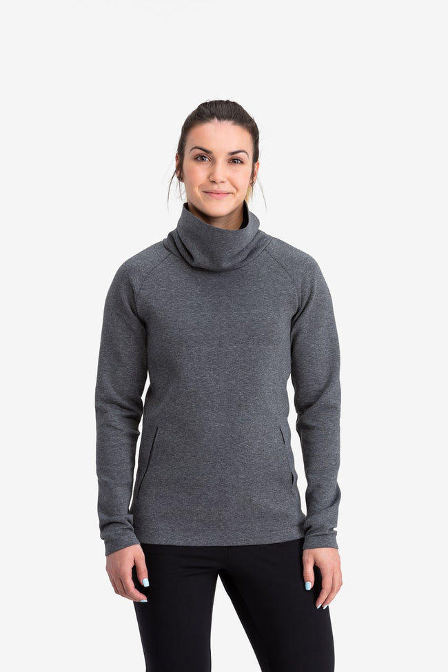 RYU Womens Ethos Pullover in Heather Anchor