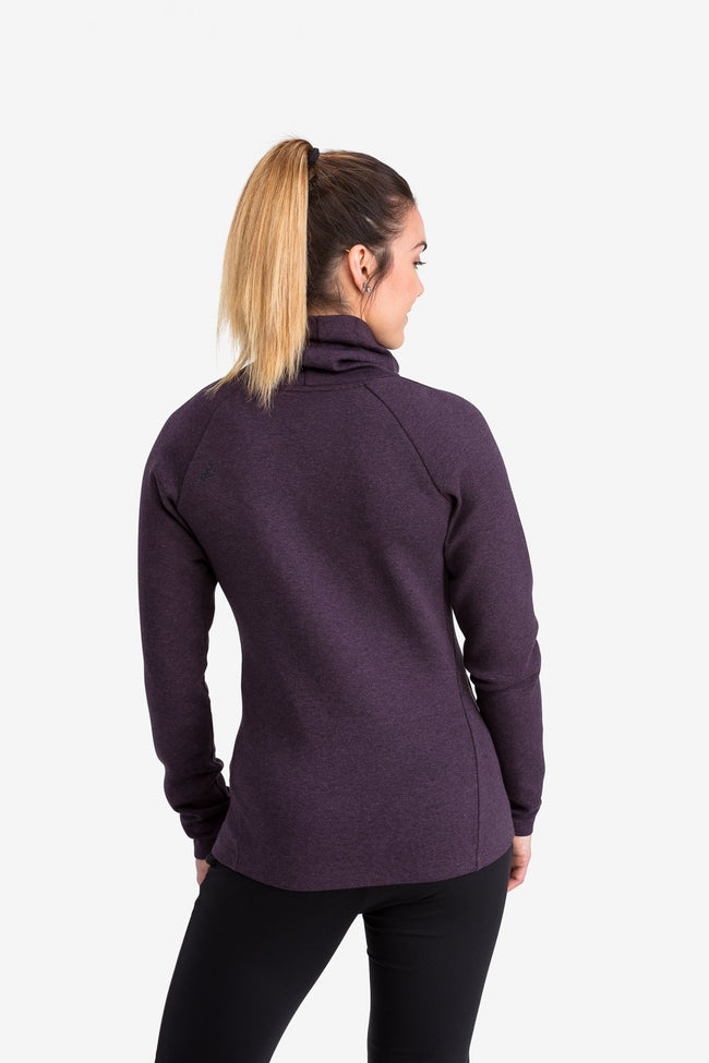 RYU Womens Ethos Pullover in Blackened Mulberry