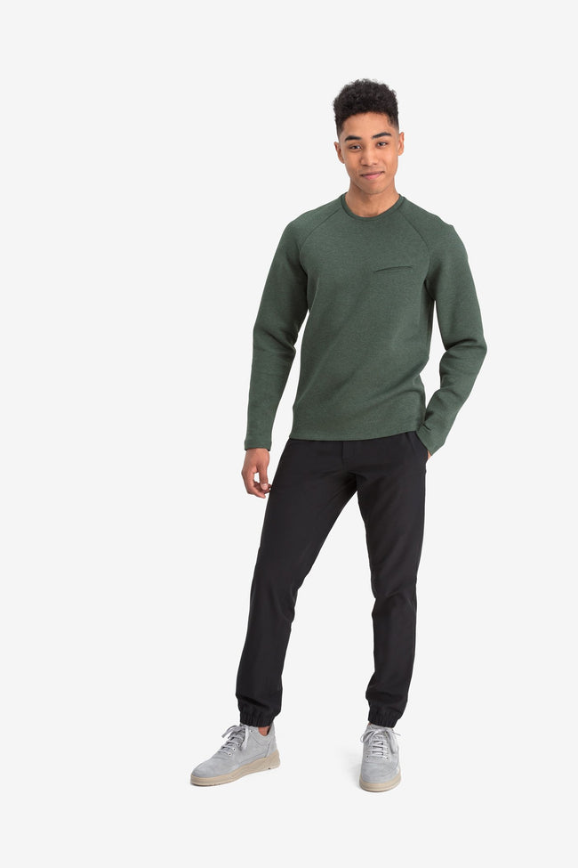 RYU Mens Ethos Crew in Blackened Olive