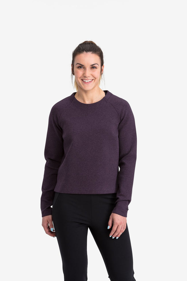RYU Womens Ethos Crew in Blackened Mulberry