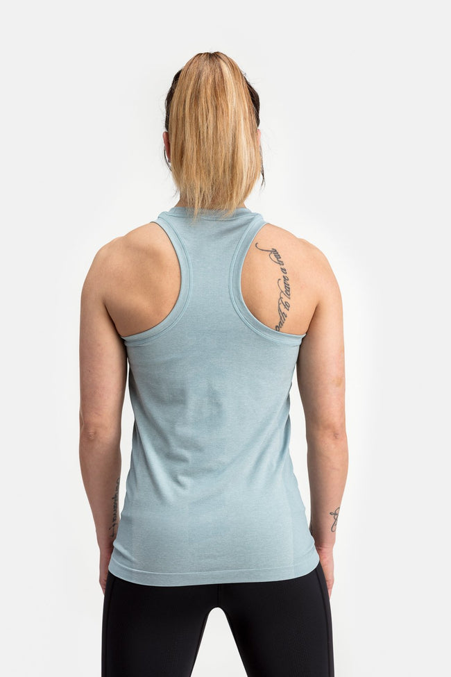 RYU Womens Vapor Racerback Tank in Glacier