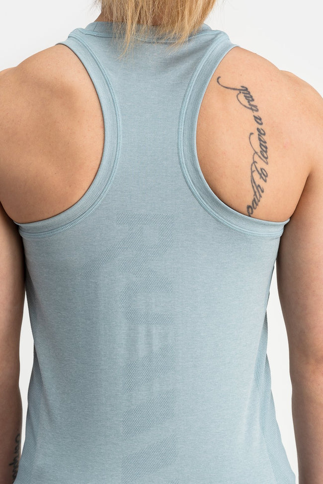 RYU Womens Vapor Racerback Tank in Glacier