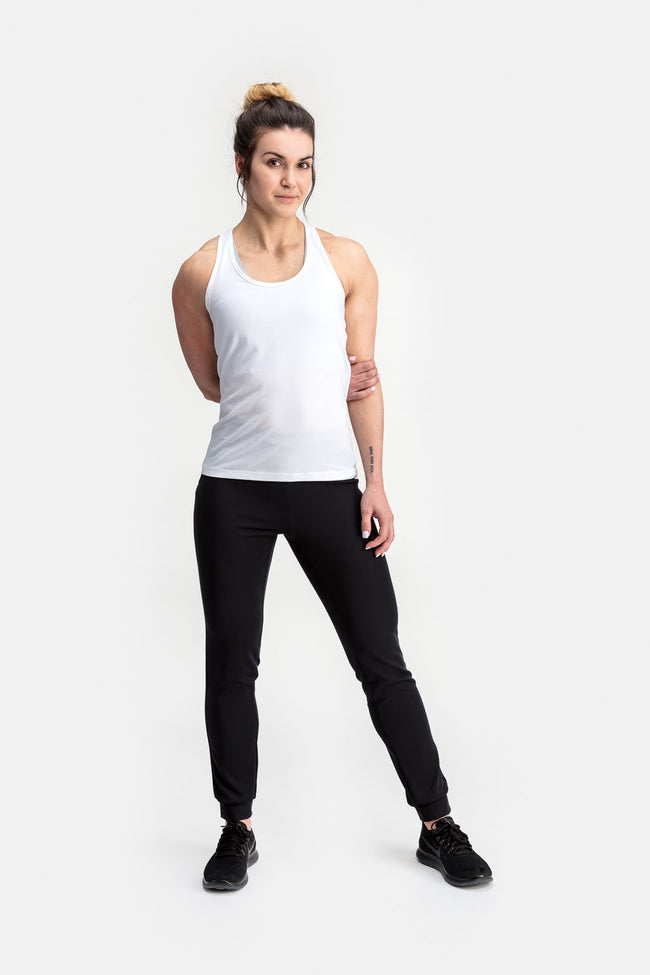 RYU Womens Standard Issue Racerback Tank in White