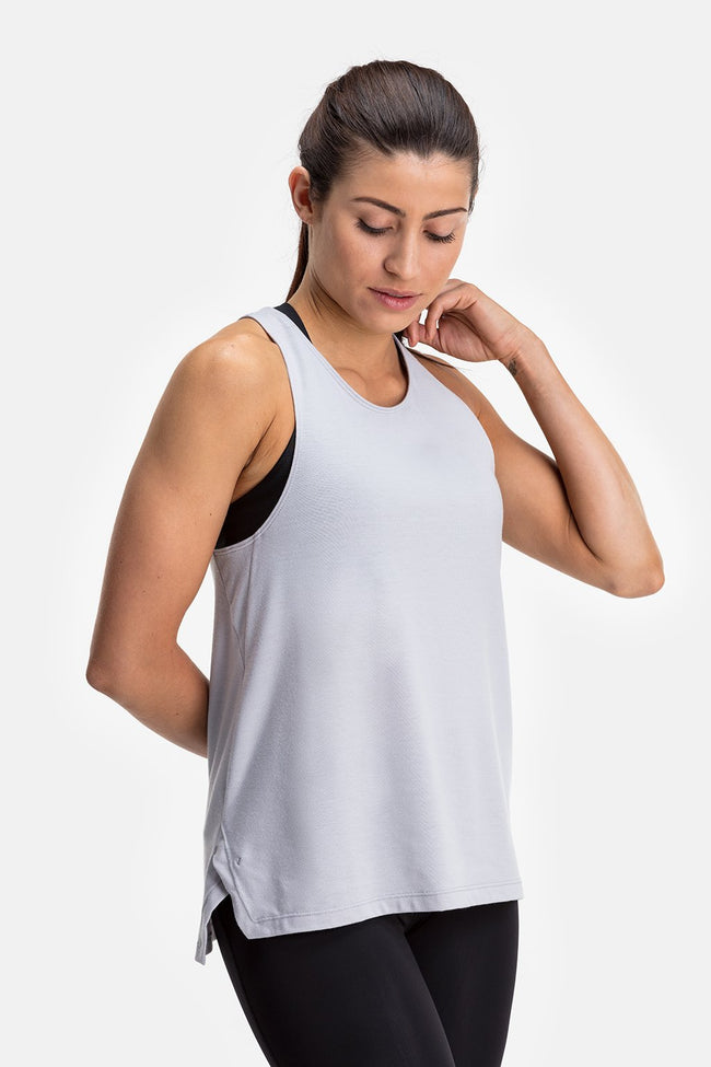 RYU Womens Tech Tank in Platinum