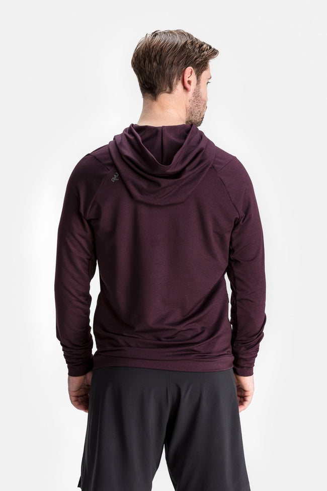 RYU Mens MidLayr Hoodie in Blackened Port