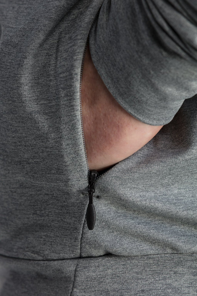 RYU Mens MidLayr Hoodie in Athletic Grey Heather