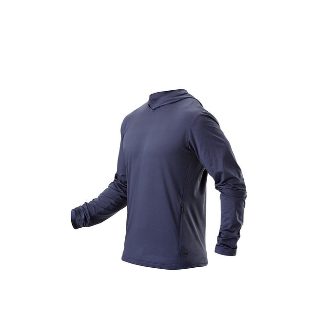 RYU Mens Switchback Hoodie in Blackened Navy