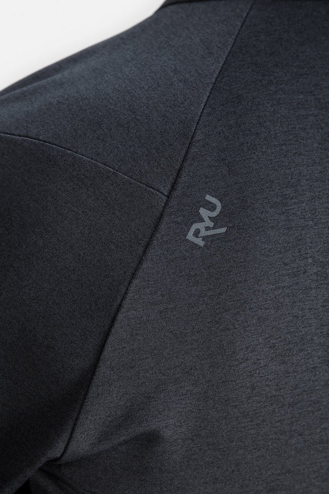 RYU Mens MidLayr Henley in Asphalt Heather