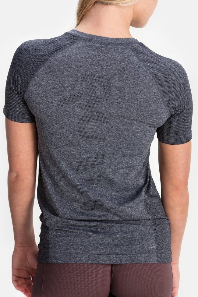 RYU Womens Vapor Crew Neck in Asphalt Heather