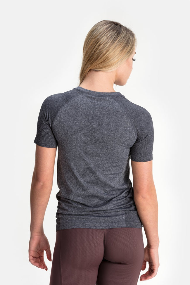 RYU Womens Vapor Crew Neck in Asphalt Heather