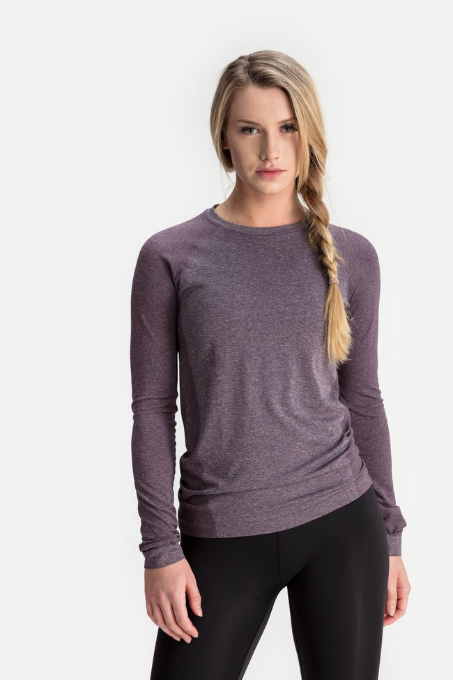 RYU Womens Vapor Long Sleeve in Raisin