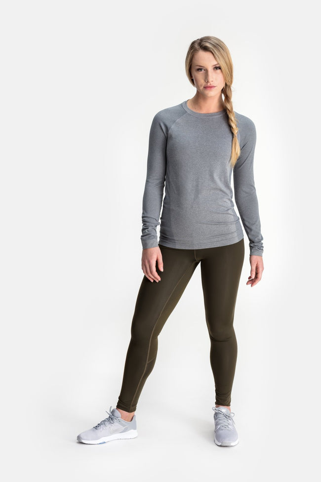 RYU Womens Vapor Long Sleeve in Titanium