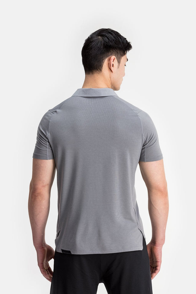 RYU Mens Tech Polo in Titanium