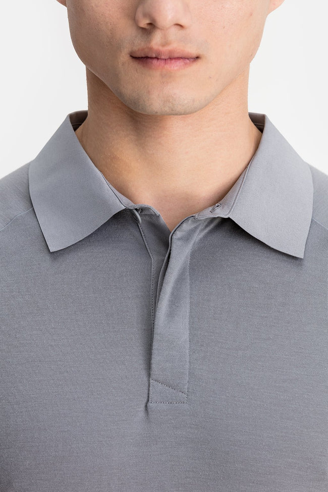 RYU Mens Tech Polo in Titanium