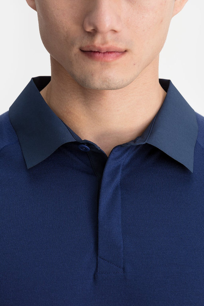RYU Mens Tech Polo in Deepest Navy